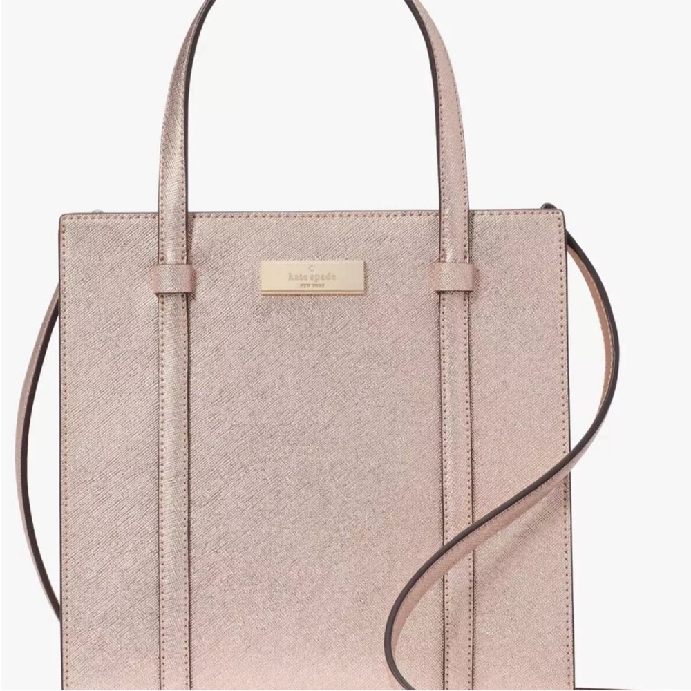 Kate Spade Kenzie Small Tote KI916 Metallic Rose Gold Purse